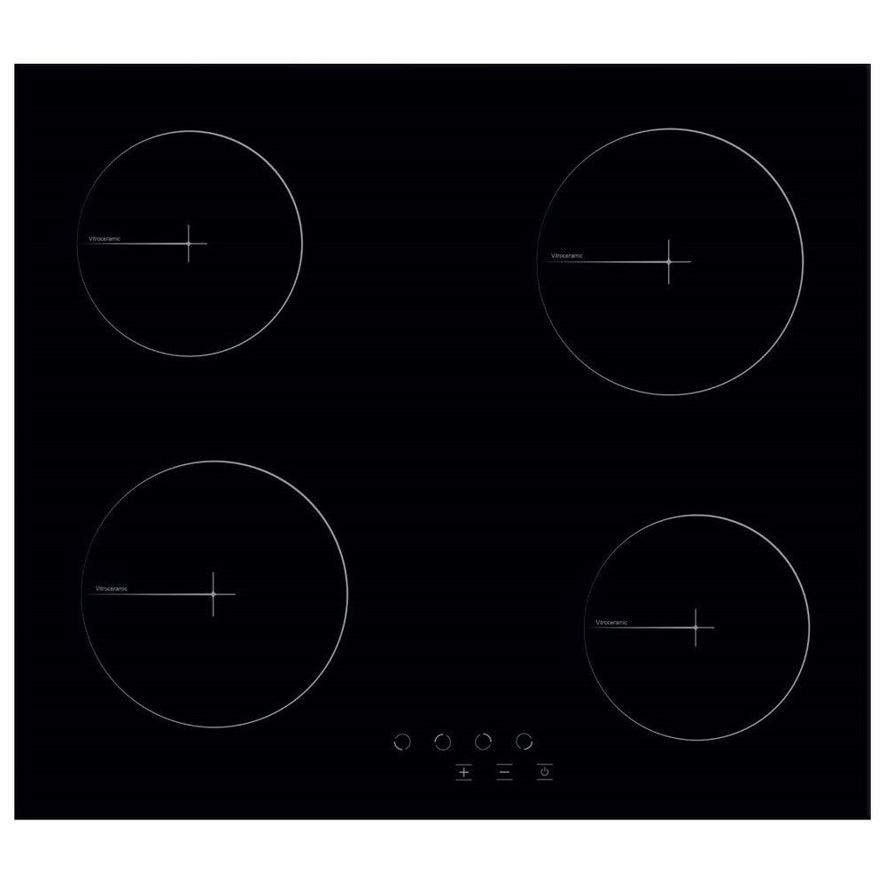 Carysil Built in Vitroceramic Hob 60cm |VC HO EL 60 4Z BG