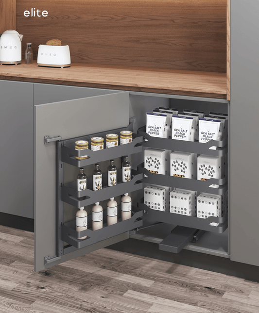Elite 60cm 3 Layer Soft Close Corner Pantry |UL005GR