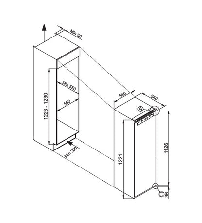 Elba Built In Combi Refrigerators|IGO21BIC