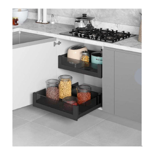 INDOUX DRAWER WITH GLASS & BOTTOM 90cm