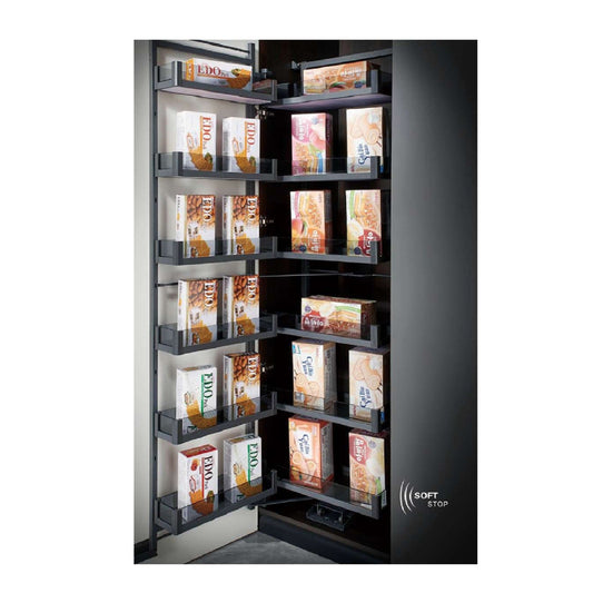 INDOUX TALL PANTRY UNIT STORAGEGLASS 60cm