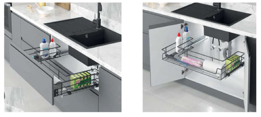 INDOUX UNDER SINK DRAWER FULL EXTENSION 80CM