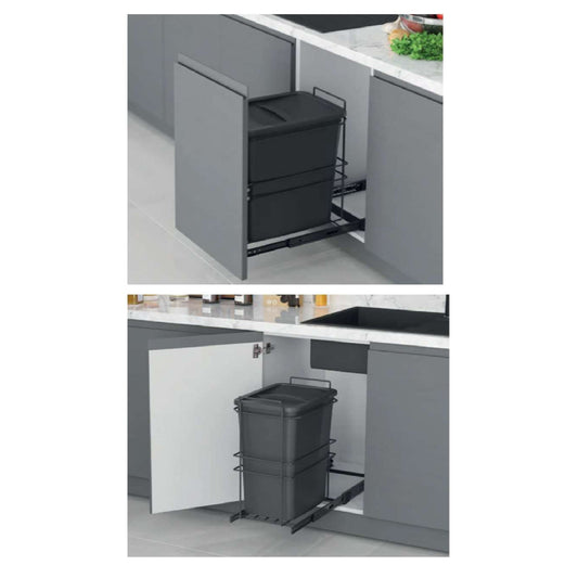 INDOUX WASTE BIN - BOTTOМ MOUNTED 35L 30cm