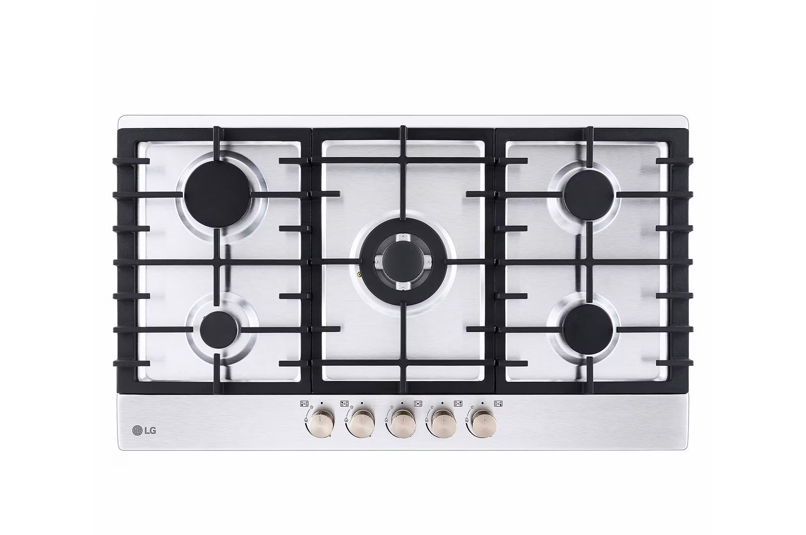 LG Built in 900 Gas Cooktop with 5 burners Stainless Steel |CG5Z3626S - Urbancucine 