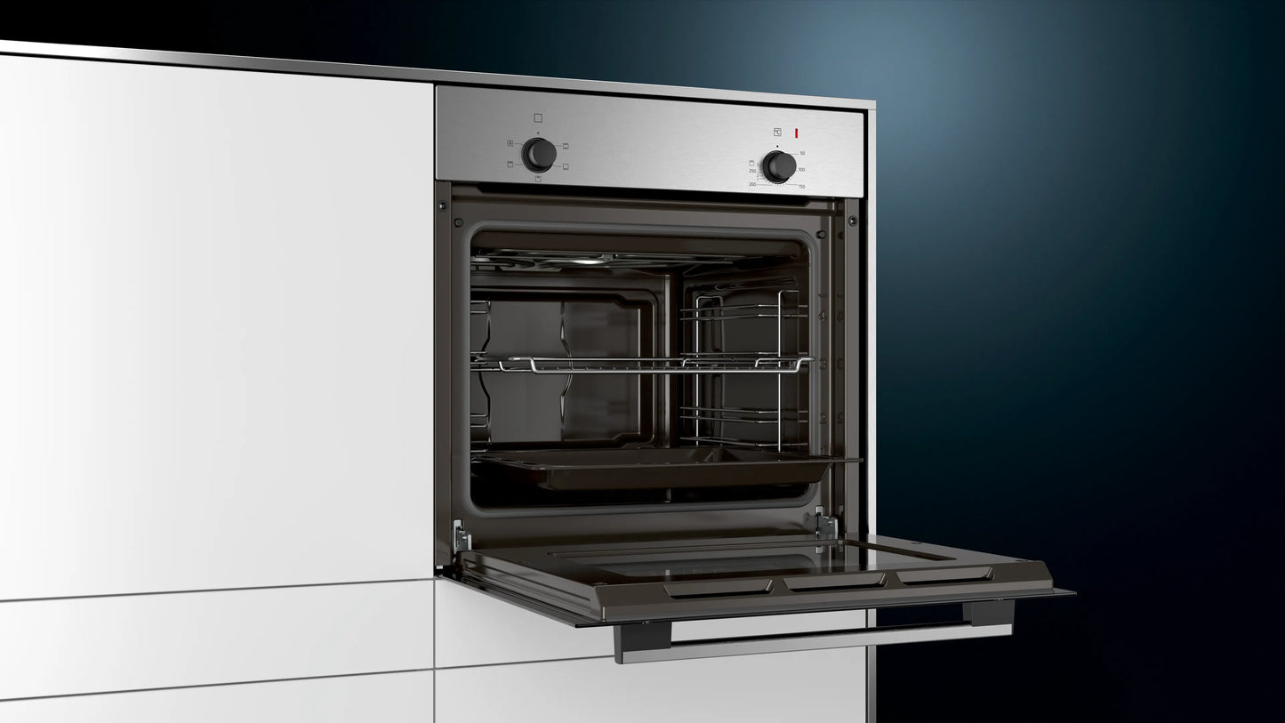 Siemens iQ100 Built-in Electric Oven 71L HA010FBR1M Black/Silver