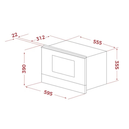 Teka Built-in Microwave with Grill with 9 direct access menus|ML 8220 BIS L FBK