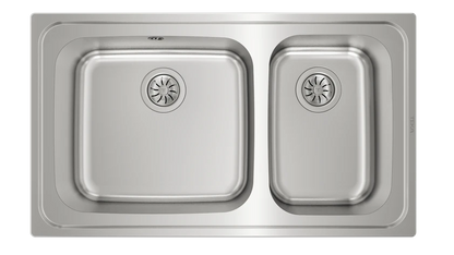 Teka Inset Stainless Steel Sink with two bowls|Classic 2B 86