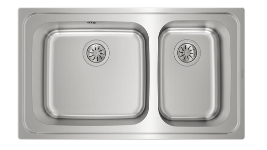 Teka Inset Stainless Steel Sink with two bowls|Classic 2B 86