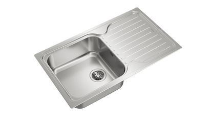 Teka Inset stainless steel sink with one bowl and one drainer|Classic 1B 1D