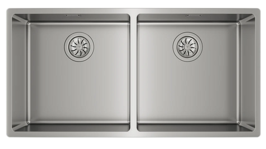 Teka Undermount stainless steel sink with two bowls|Be Linea RS15 2B 860