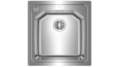 Teka Top/Flush stainless steel sink with one bowl|Brooklyn 50 M-XP 1B