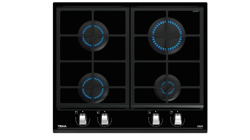 TEKA Built in Gas‑on‑Glass Hob with ExactFlame 60 cm |GZC 64300 BK