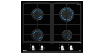 TEKA Built in Gas‑on‑Glass Hob with ExactFlame 60 cm |GZC 64300 BK
