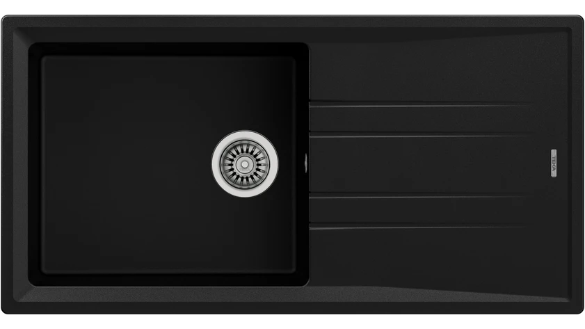 Teka Inset Tegranite Sink with one bowl and one drainer|STONE 60 L-TG 1B 1D BC - Urbancucine 