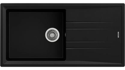 Teka Inset Tegranite Sink with one bowl and one drainer|STONE 60 L-TG 1B 1D BC - Urbancucine 