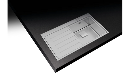 Teka Inset stainless steel sink with one bowl and one drainer|Zenit RS15 1B 1D 86 - Urbancucine 