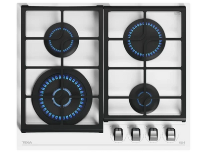 Teka Built-in Gas on Glass Hob with ExactFlame function in 60 cm|GZC 64320 WH