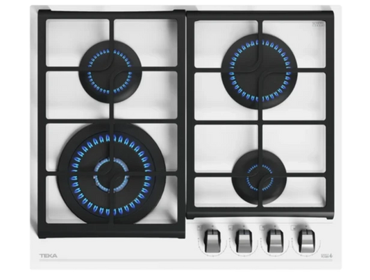 Teka Built-in Gas on Glass Hob with ExactFlame function in 60 cm|GZC 64320 WH