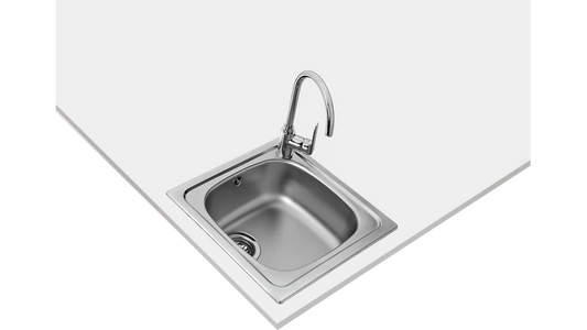 Teka Inset sink with matt finish in 45 cm|Starbright 45 E-XN 1B