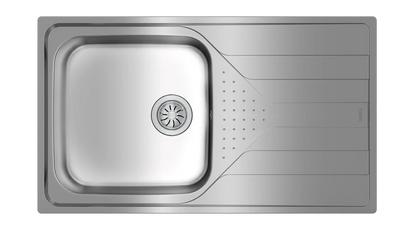Teka Inset reversible stainless steel sink in 50 cm|Universe 50 T-XP 1B 1D PLUS - Urbancucine 