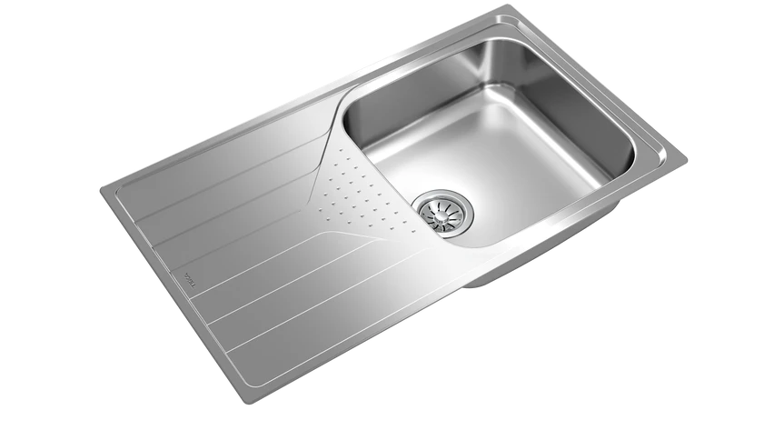 Teka Inset reversible stainless steel sink in 50 cm|Universe 50 T-XP 1B 1D PLUS - Urbancucine 