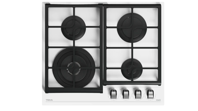 Teka Built-in Gas on Glass Hob with ExactFlame function in 60 cm|GZC 64320 WH