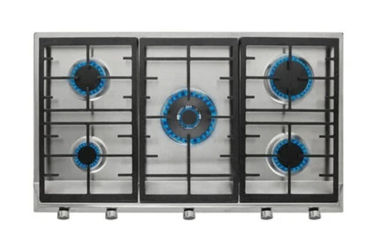 Teka Gas hob with 5 high efficiency burners and cast iron grills in 90 cm of natural gas|EX 90.1 5G AI AL DR CI