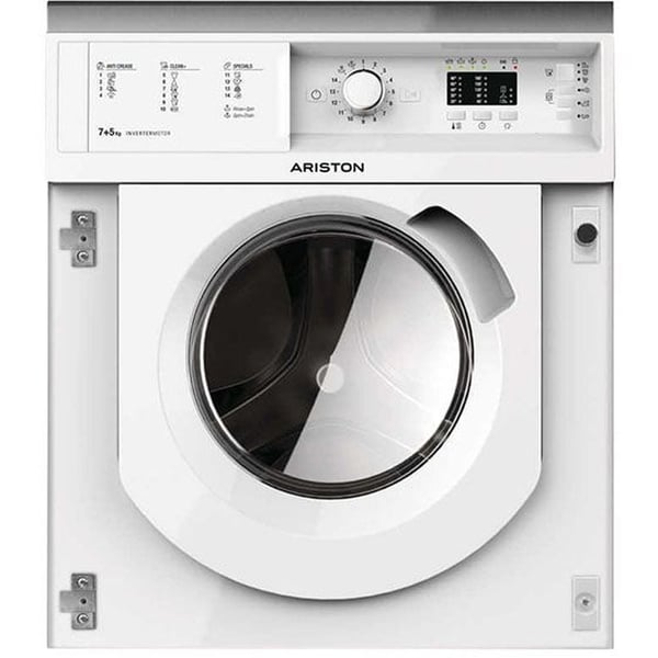 Ariston Built-in Front Load Washing Machine 7kg With 1200 Rpm Dryer 5kg | BIWDHL75128MEA