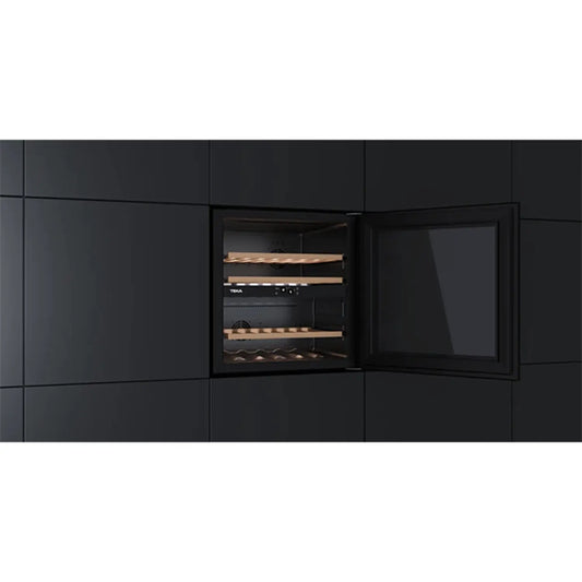 TEKA Built In Wine Cooler with capacity for 41 bottles 100L with Black Glass Finish |RVI 20041 GBK - Urbancucine 
