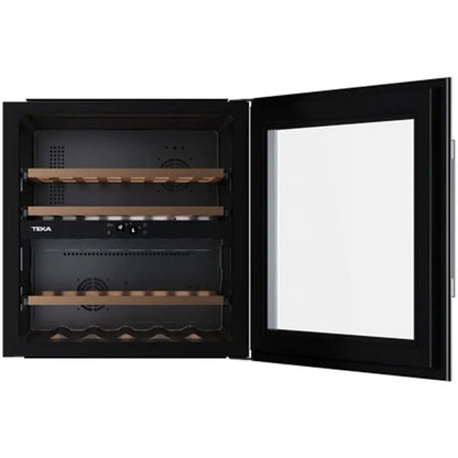 TEKA Built In Wine Cooler with capacity for 41 bottles 100L with Black Glass Finish |RVI 20041 GBK