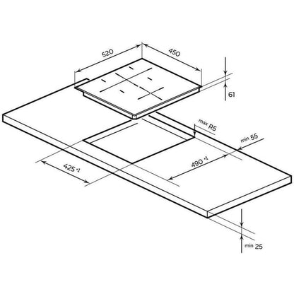 Millen Built In Induction Hob 45cm|MIH452BL