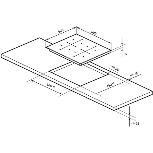 Millen Built In Induction Hob 60cm|MIH602BL