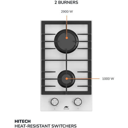 Millen Built In Gas Hob 30cm|MGHG 3001 WH