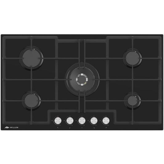 Millen Built In 5 Burner Gas Hob 90cm|MGHG9001BL