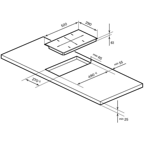 Millen Built In Induction Hob 30cm|MIH302BL