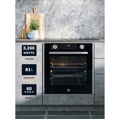 Millen Built In Electric Oven 81 liters 60cm|MEO 6005 BL