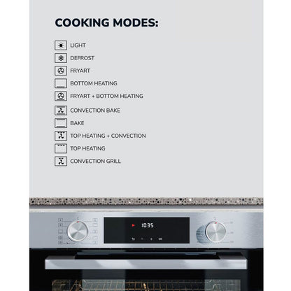 Millen 81L Built-In Electric Oven 60cm|MEO6005IX