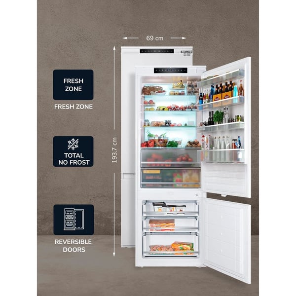 Millen Built In Double Door Refrigerator 341 Litres|MBIM 193.7D