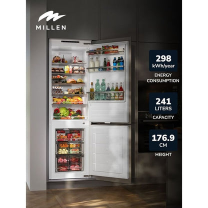 Millen Built In Double Door Refrigerator 277 Litres|MBIM 177.3D