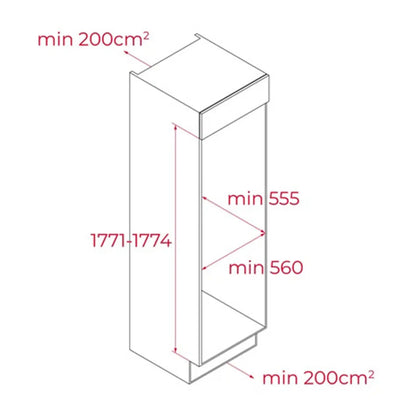 TEKA Built In Refrigerator 316L with Adjustable Shelves |RSL 73370 ME