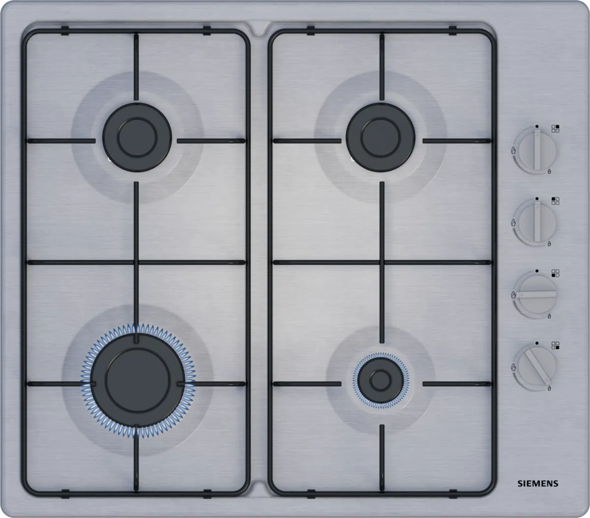 Siemens iQ100 Built in Gas Hob 60cm Stainless steel |EB6C5PK80M