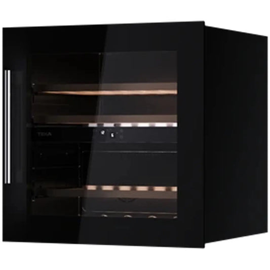 TEKA Built In Wine Cooler with capacity for 41 bottles 100L with Black Glass Finish |RVI 20041 GBK - Urbancucine 