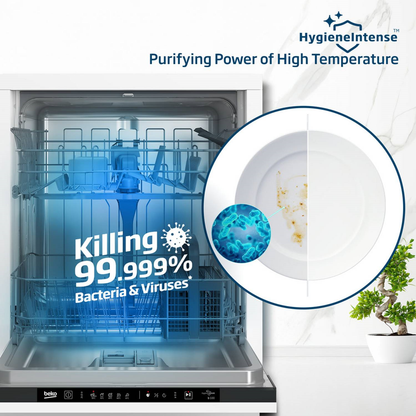 Beko | Built in Fully Integrated Dishwasher 13 Place Settings,5 Programmes,2 Racks, BDIN153E3 - (White)