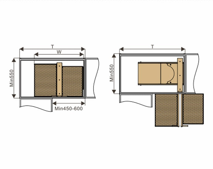 Elite 120cm Soft Close Show Hand Corner|M 026 CH