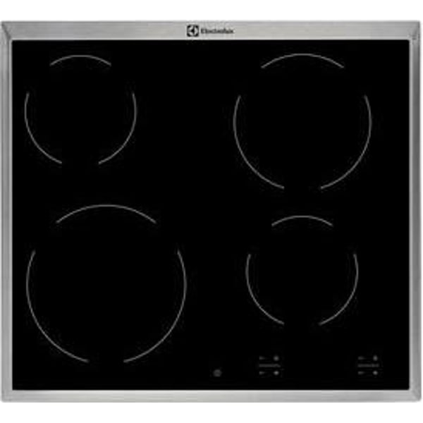 Electrolux built-in ceramic hob with 4 burners 6500W 60cm|EHF6240XOK